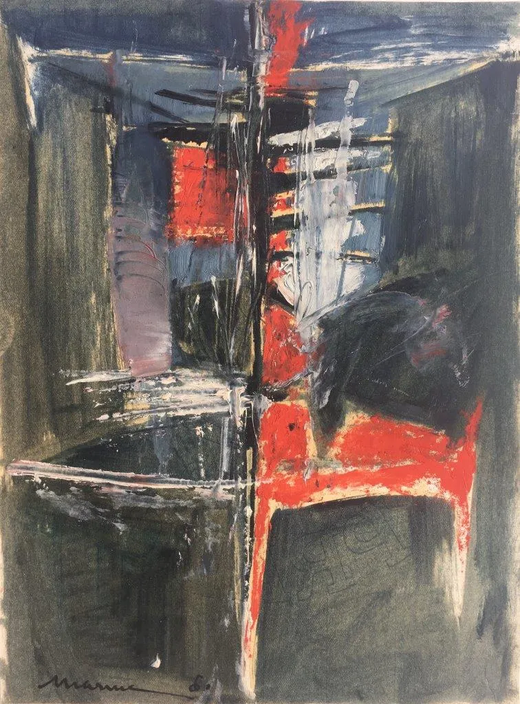 Untitled (173-594), António Charrua, Oil on paper