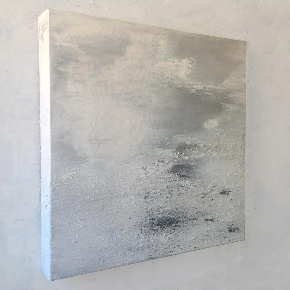 Cumulonimbus entre Céus de Prata, Alberto Reguera, 2017, Mixed media on canvas