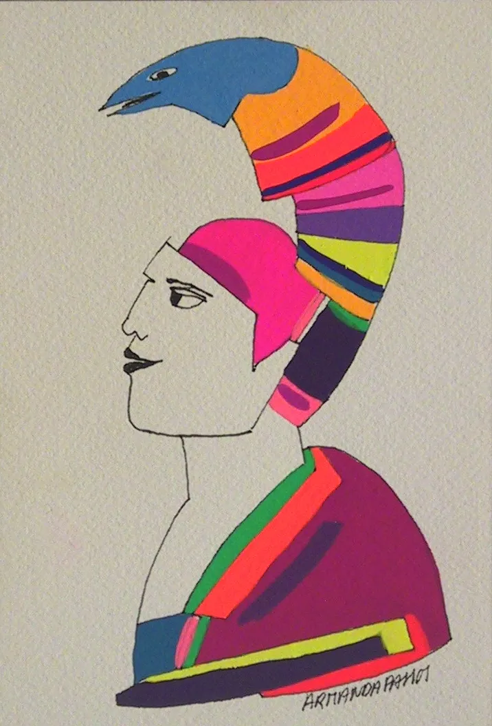 Untitled #19, Armanda Passos, 2002, Gouache on paper
