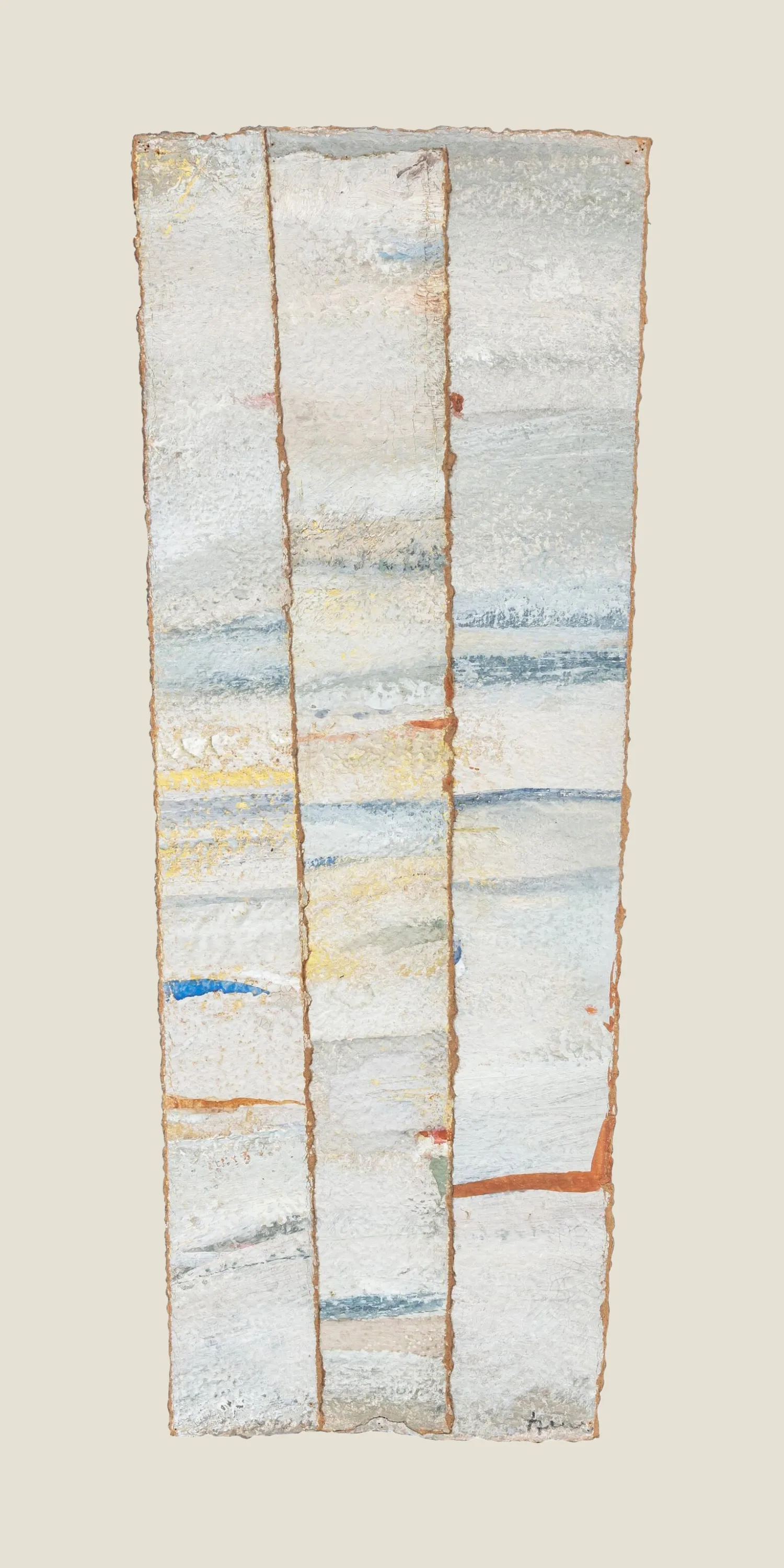 Les Prés, Árpád Szenes, 1970, Tempera on paper collage