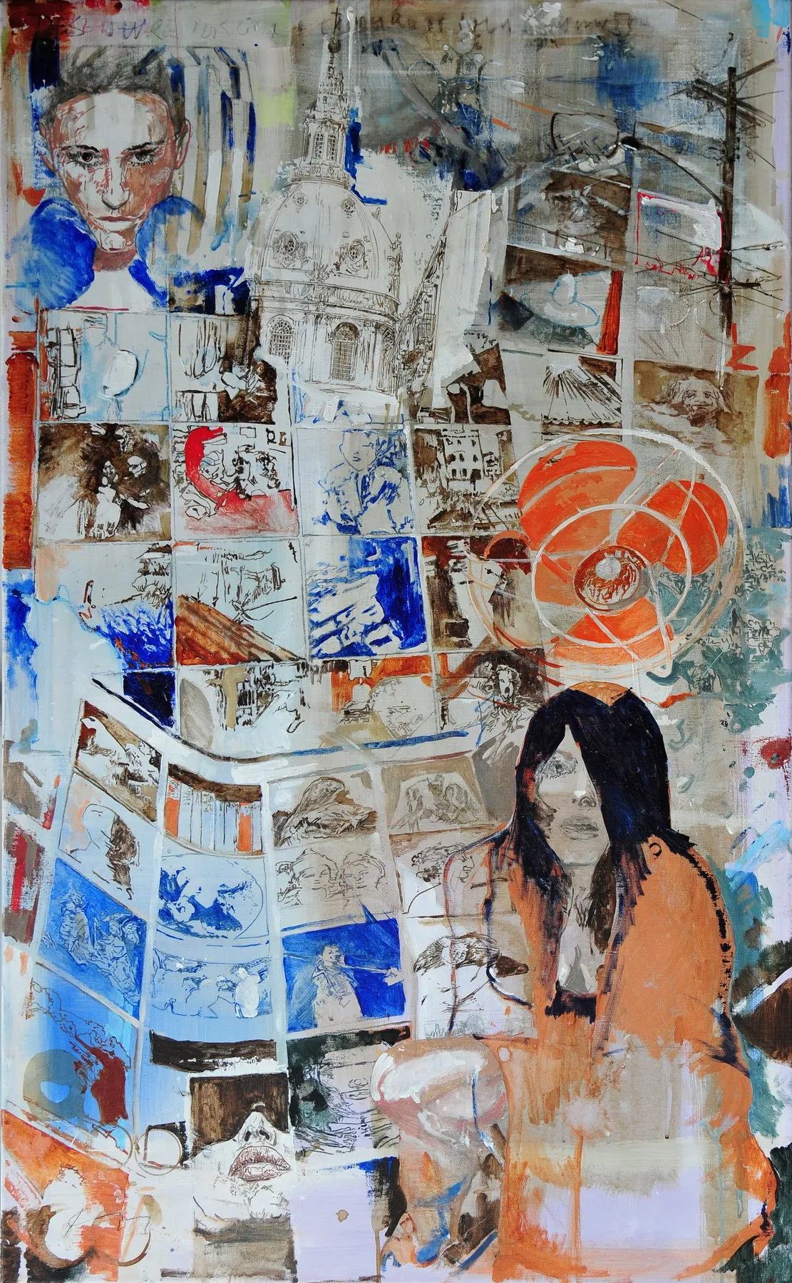 All those magasins, João Cristóvão, 2013, Mixed media on canvas