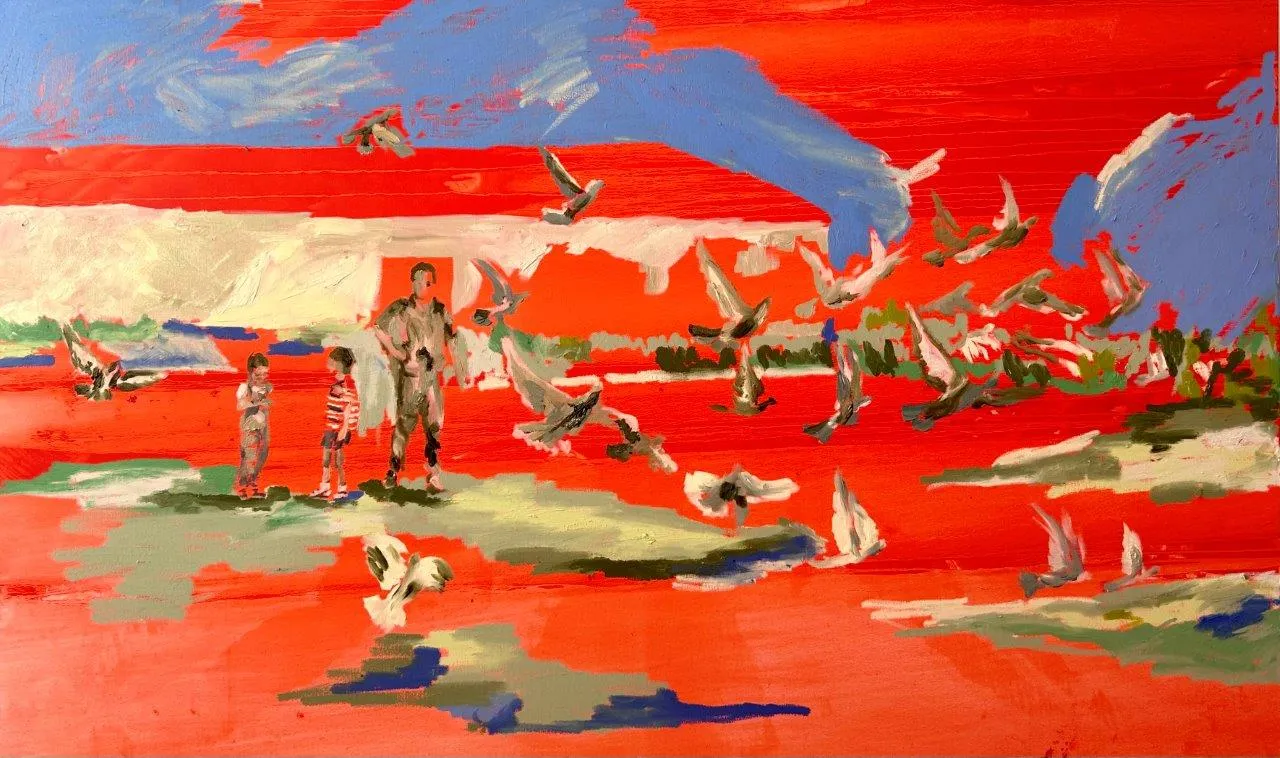 Untitled (264-17), Carlota Roque Martins, 2023, Mixed media on canvas