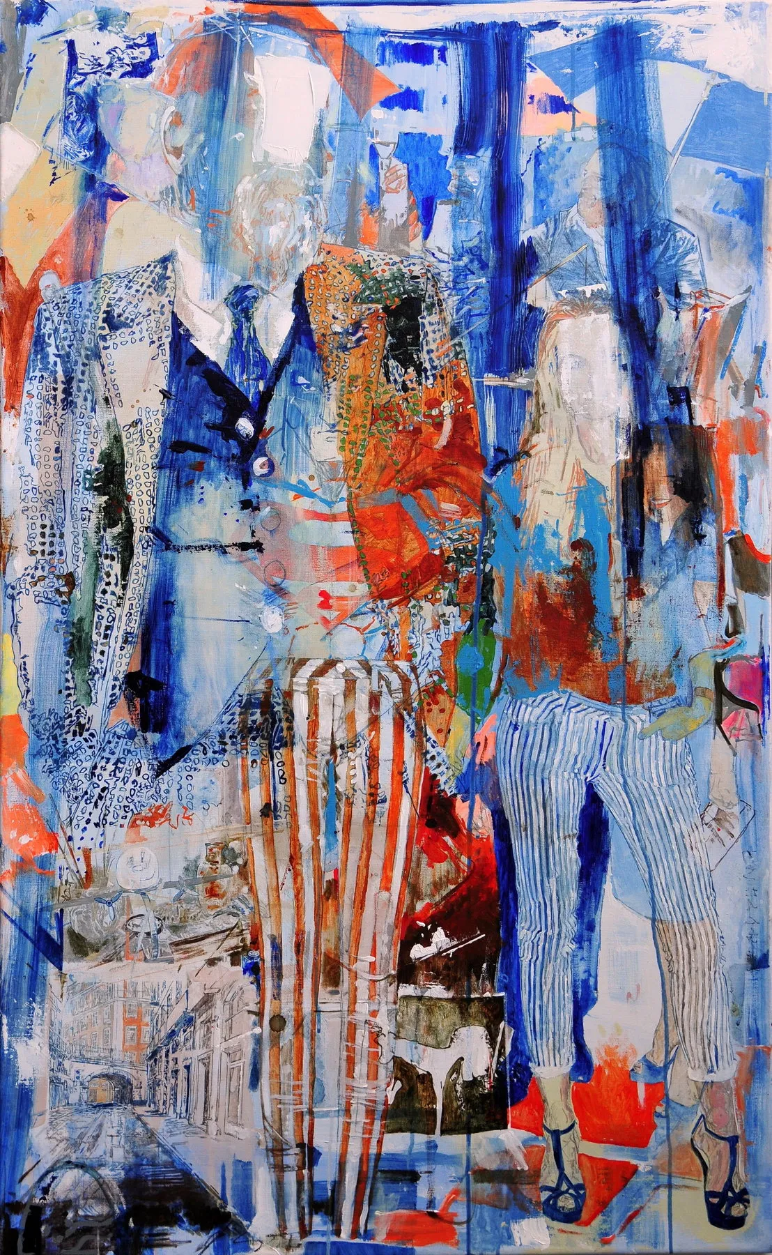 Entrada de festa, João Cristóvão, 2013, Mixed media on canvas