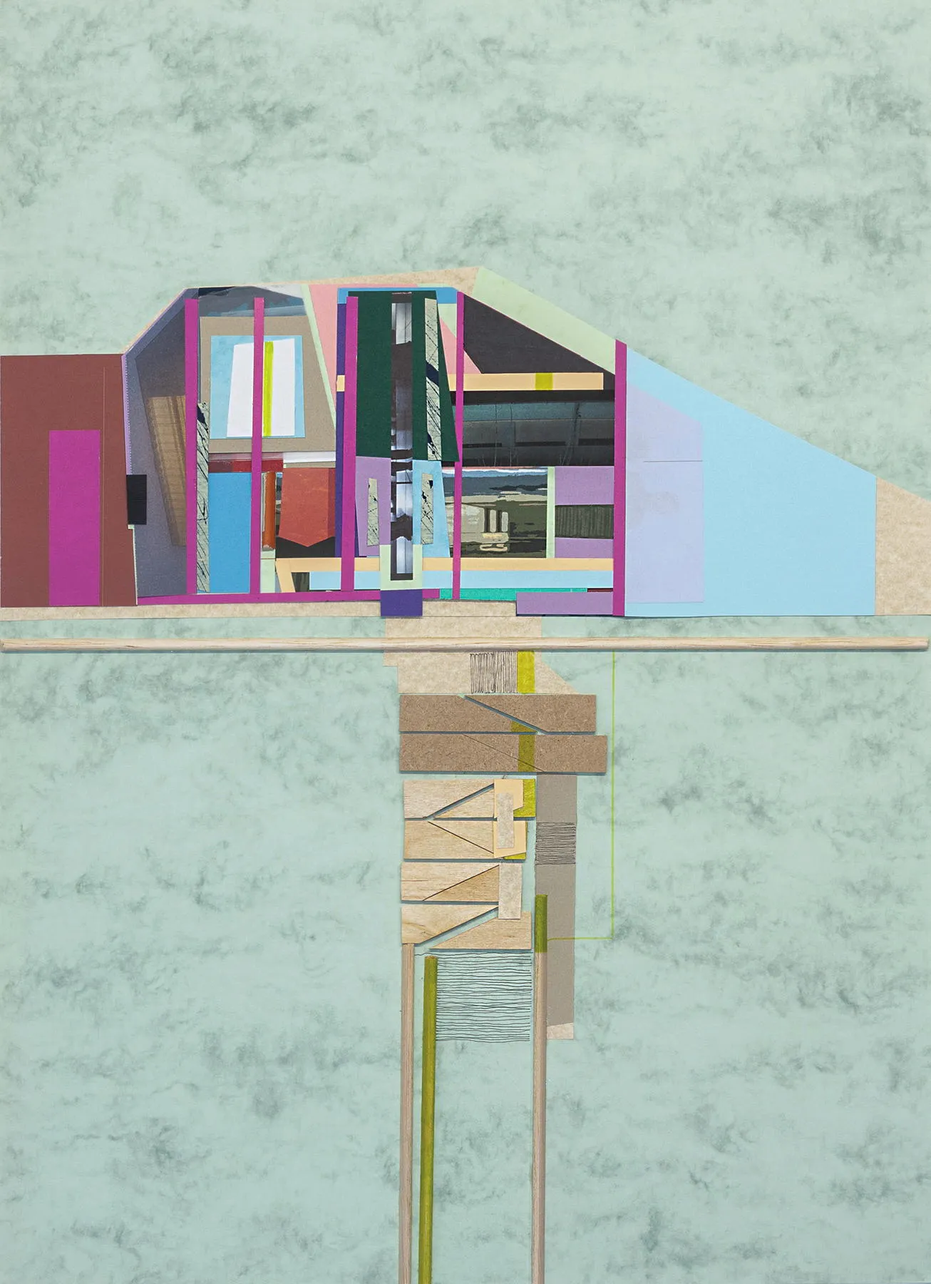 Heavy drawing #26, Ana Pais Oliveira, 2017, Mixed media on card
