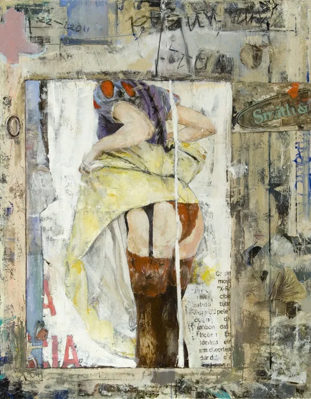 Branca de Neve, João Cristóvão, 2011, Mixed media on canvas