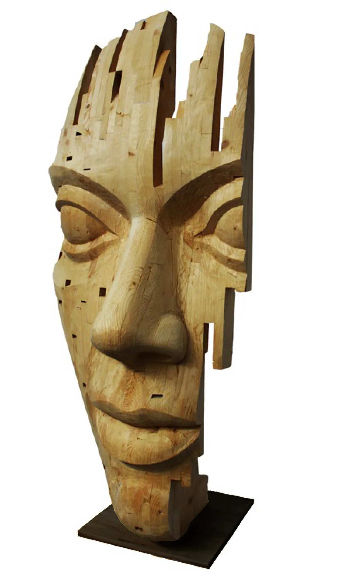 Cabeça em construção I, Nogueira Lopes, 2014, Wood