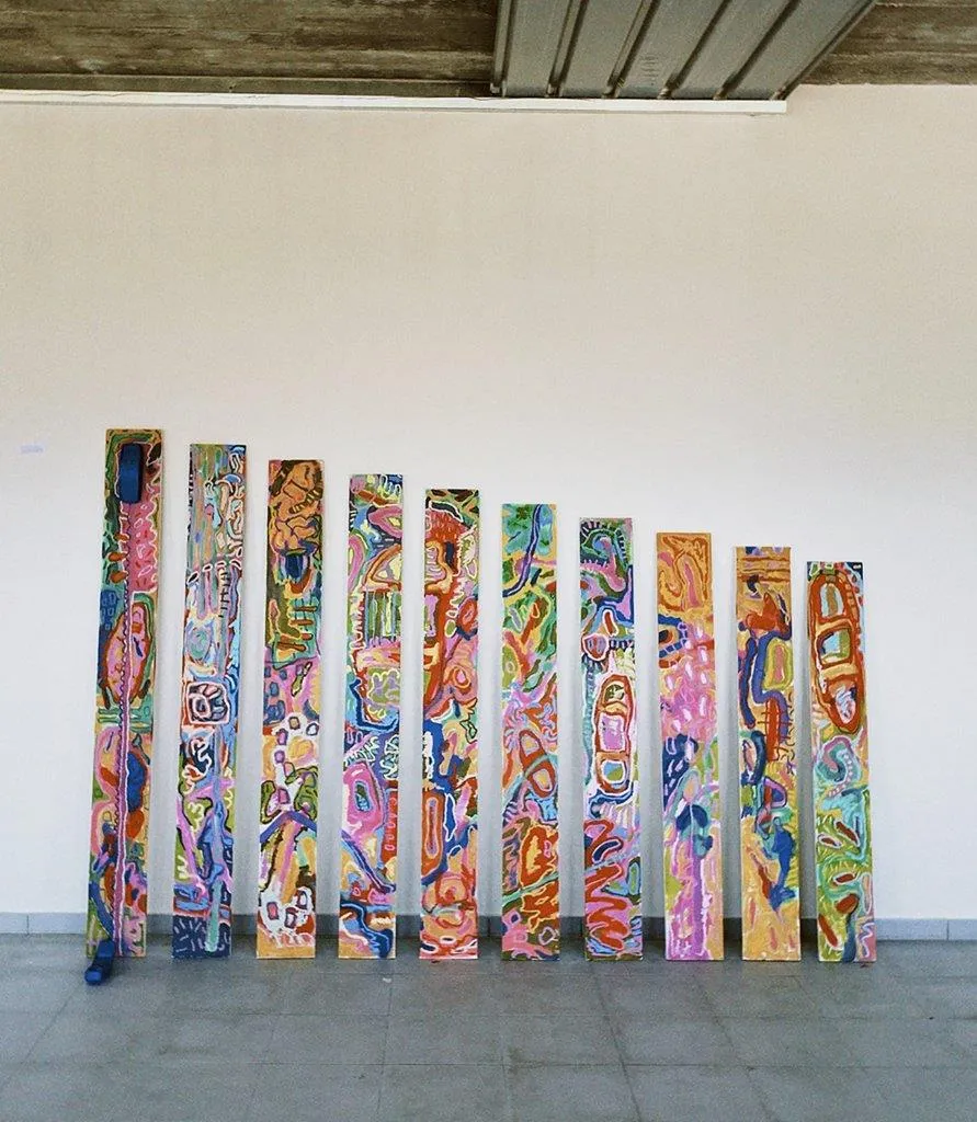 (Chiil)OPHONE, Ana Malta, 2021, Acrylic on wood