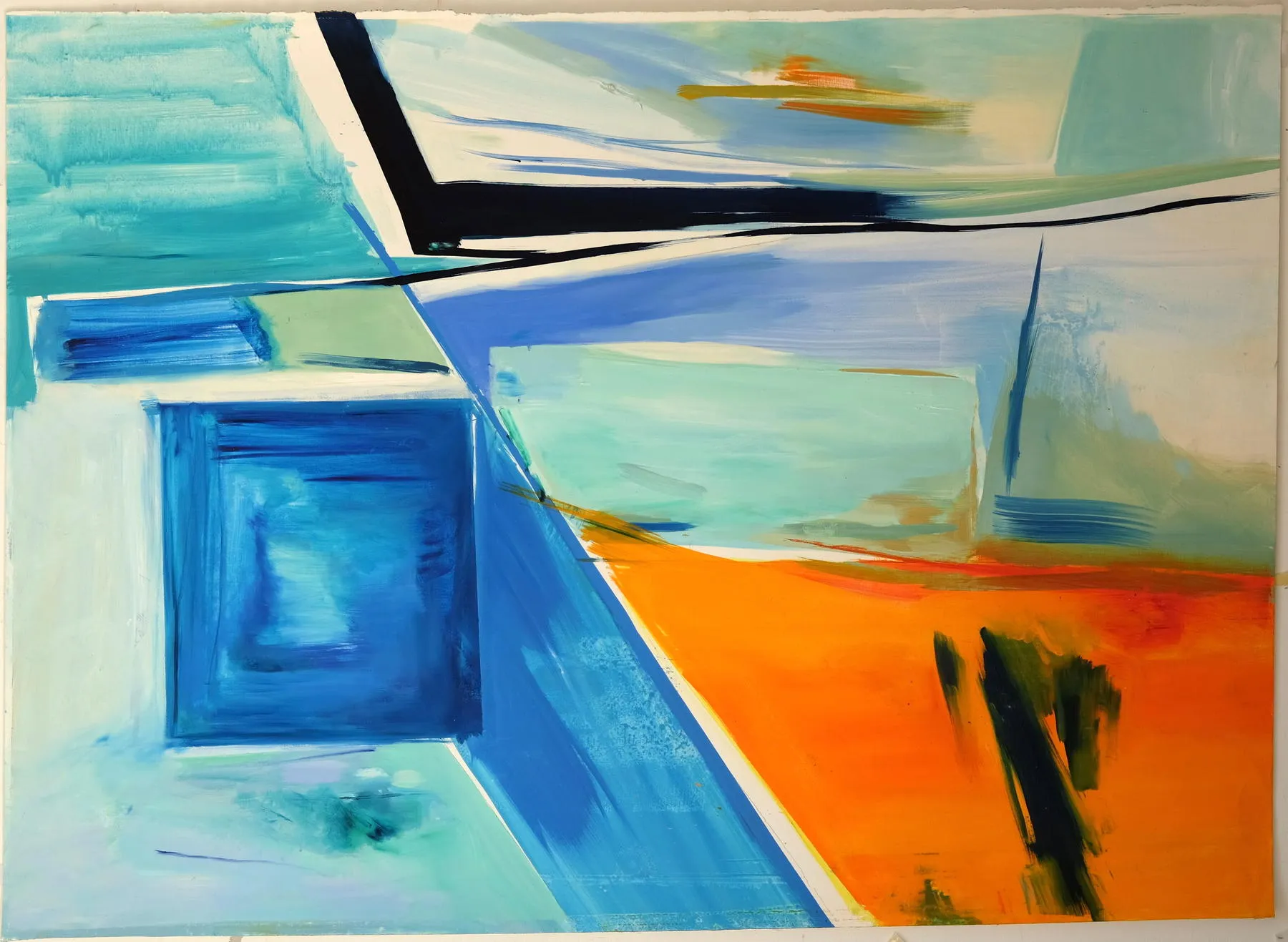 Estrutura Cristalina I, Ana Sério, 2019, Oil on paper