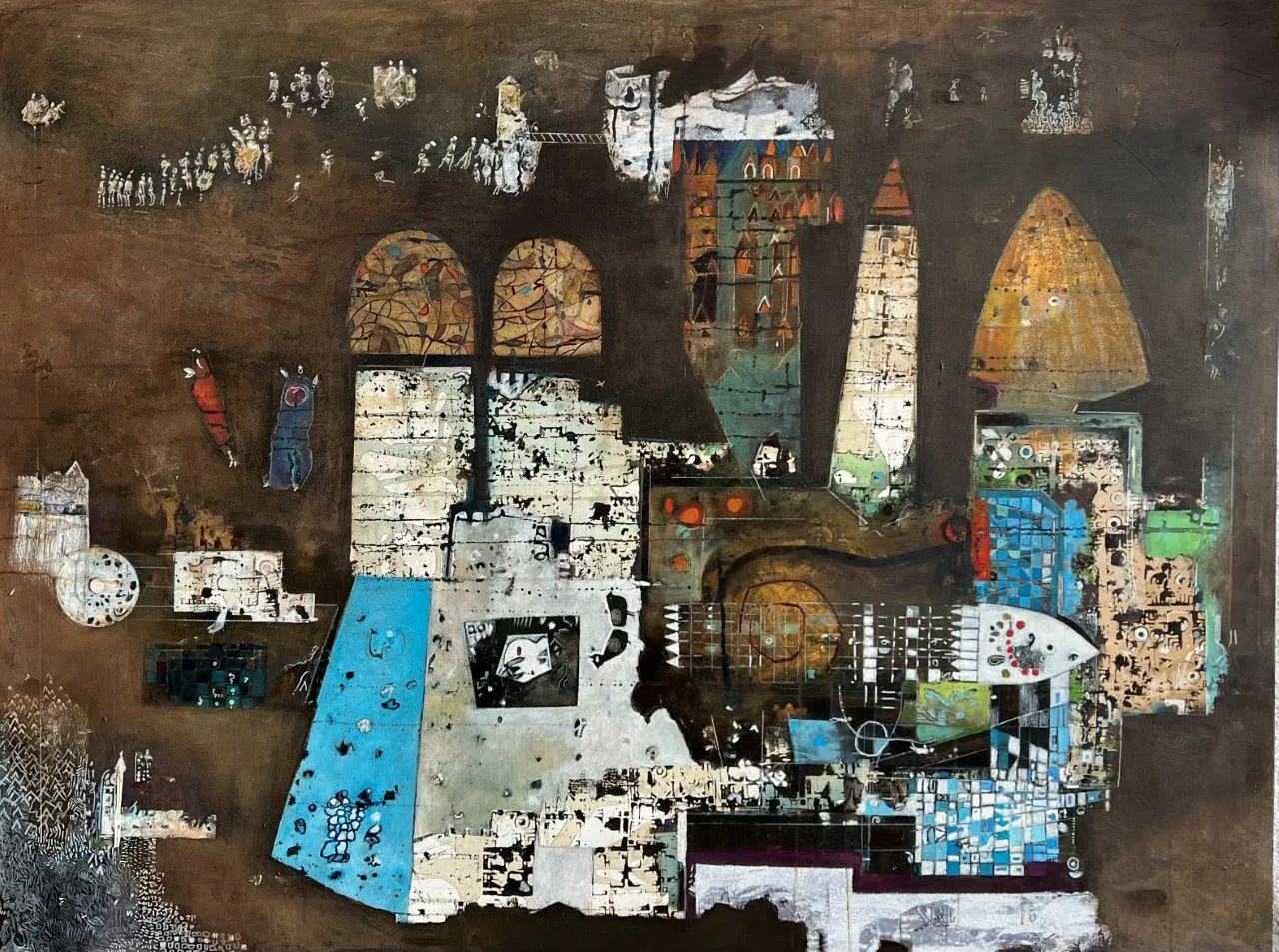 O Segredo de Santo Agostinho, Ana Maria, 2022, Oil on canvas