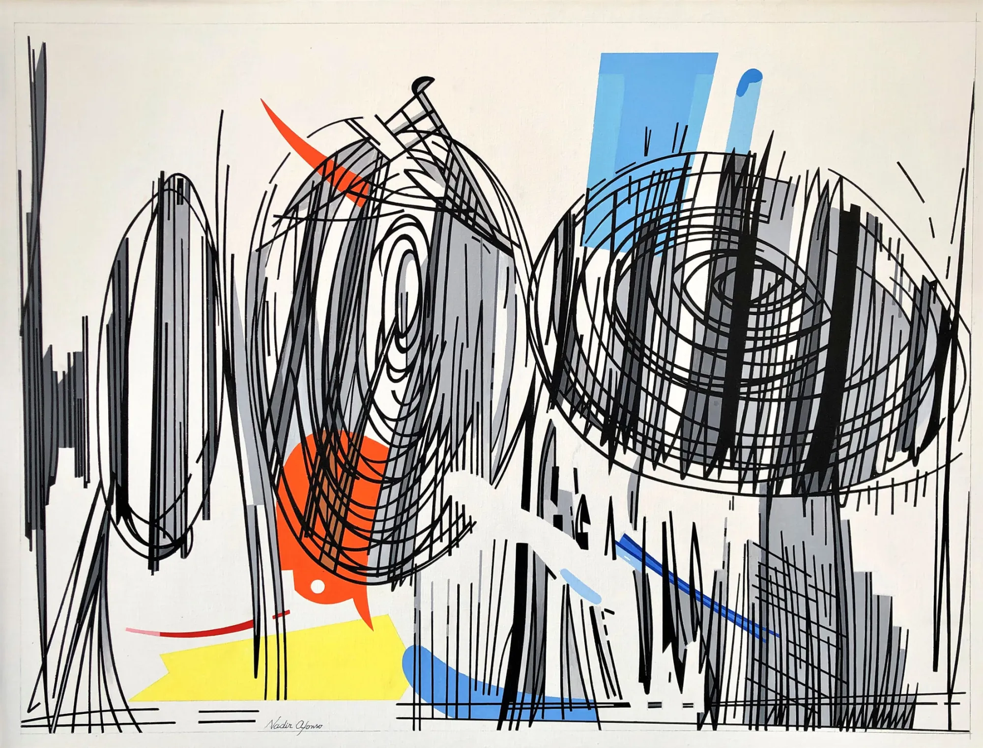 Tornado, Nadir Afonso, 2005, Painting on canvas