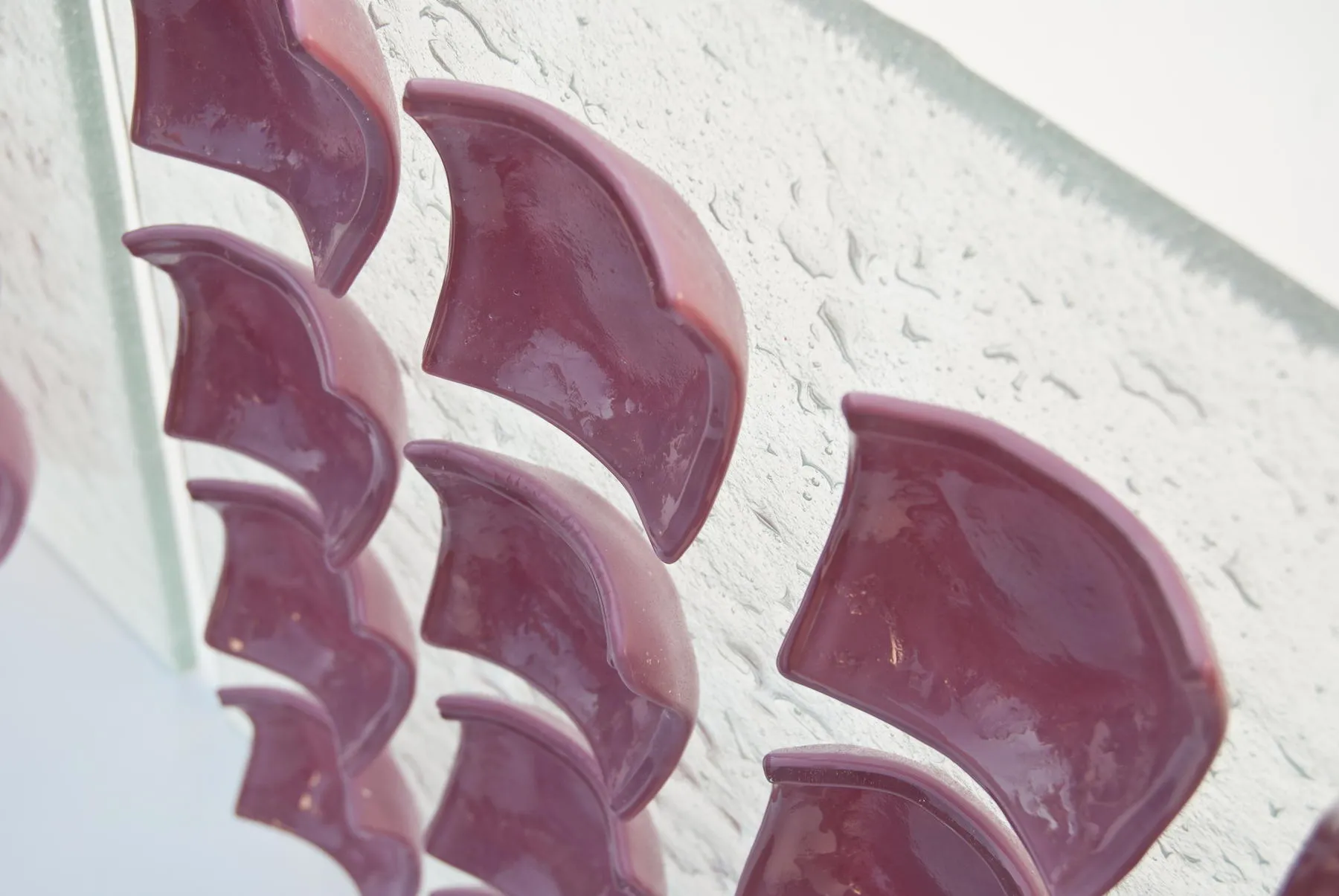 Carta Cor-de-rosa, Manuela Castro Martins, 2012, Glass