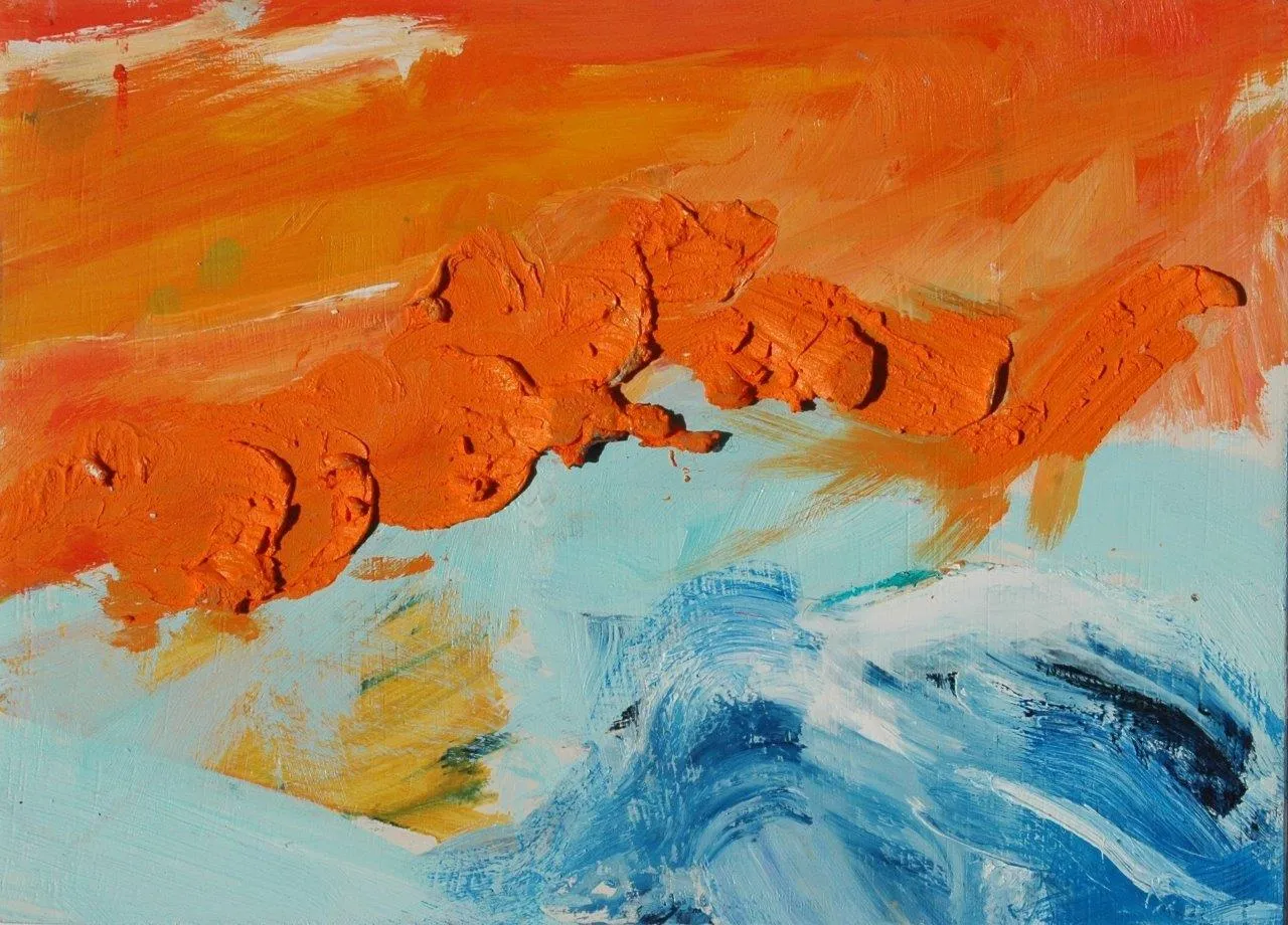 Vertigem marítima #2, Ana Sério, 2016, Oil on MDF