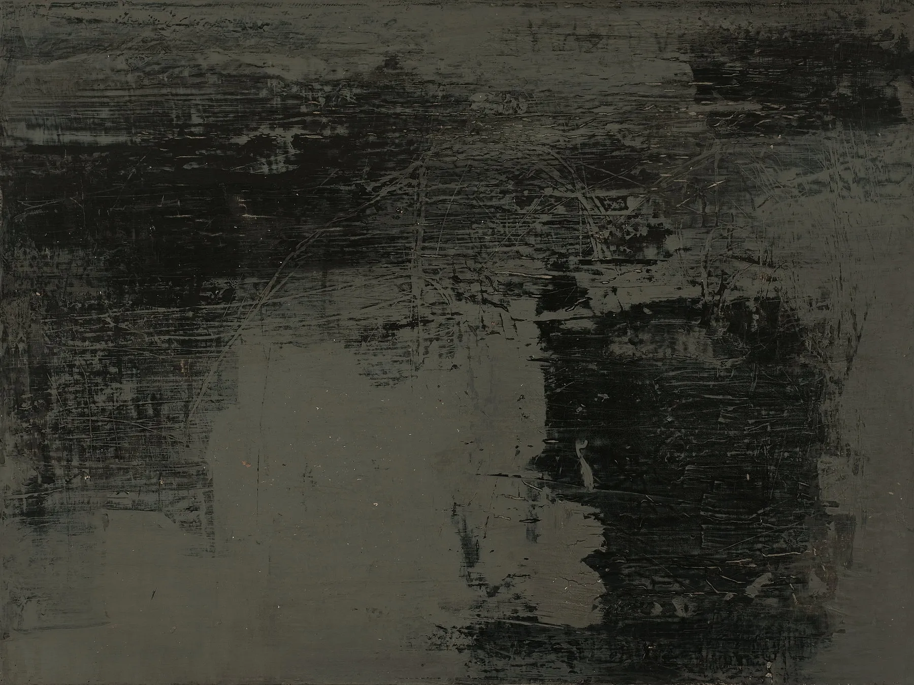 Le Paysage nocturne, Jean Pierre Porcher, 2011, Acrylic on canvas