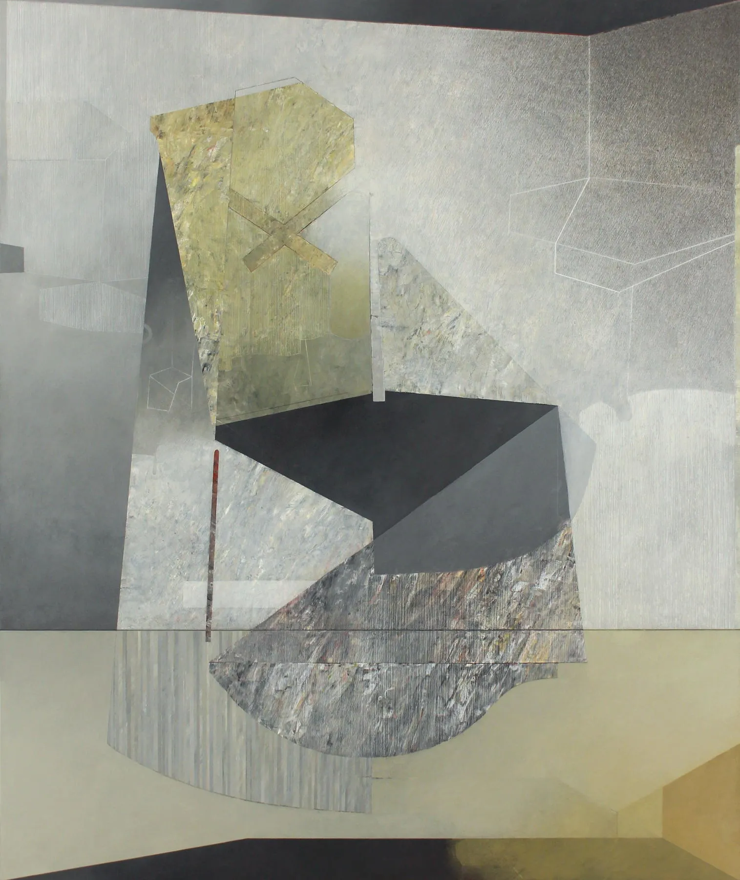 Ex Cathedra II, Rui Tavares, 2022, Mixed media on canvas