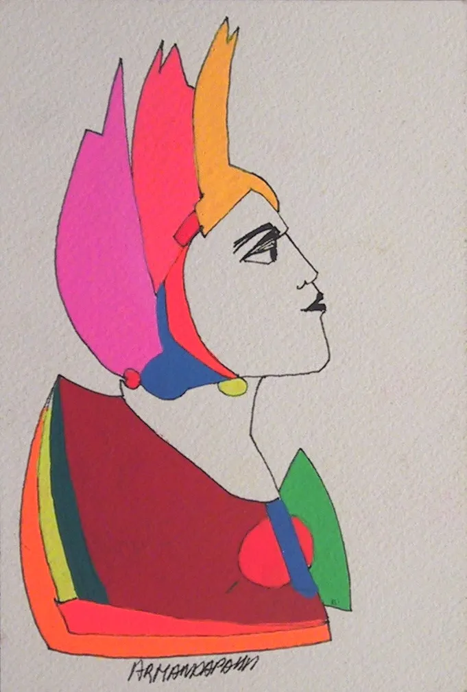 Untitled #10, Armanda Passos, 2002, Gouache on paper