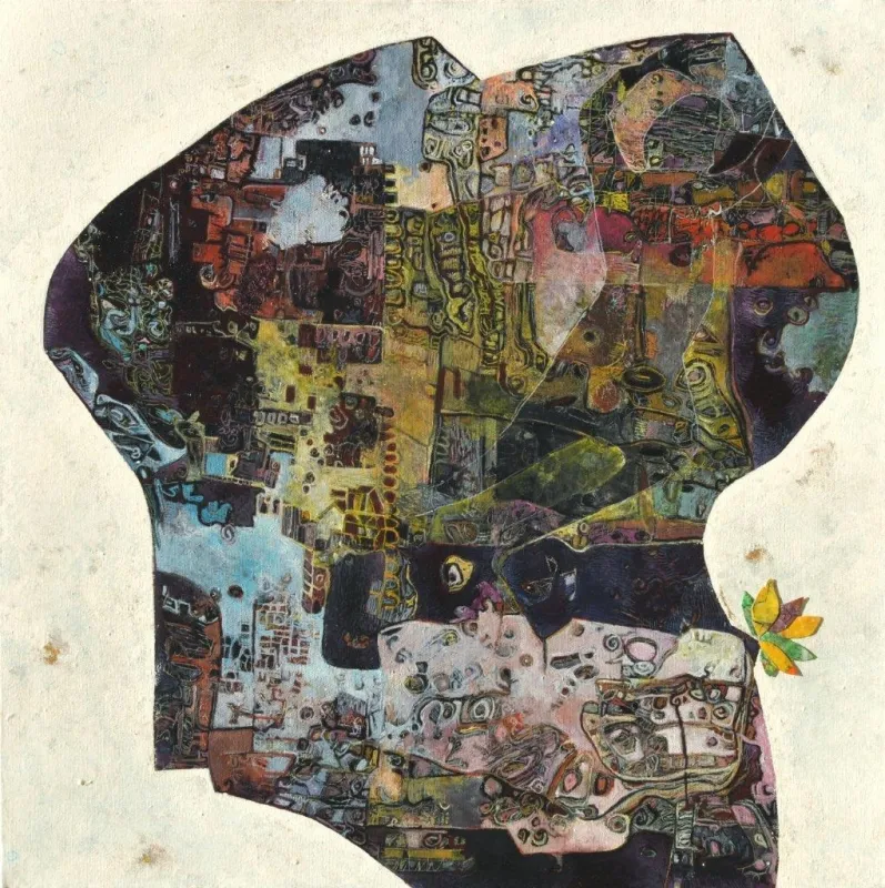 Encontro entre a Forma e o Tempo I, Ana Maria, 2012, Acrylic on canvas