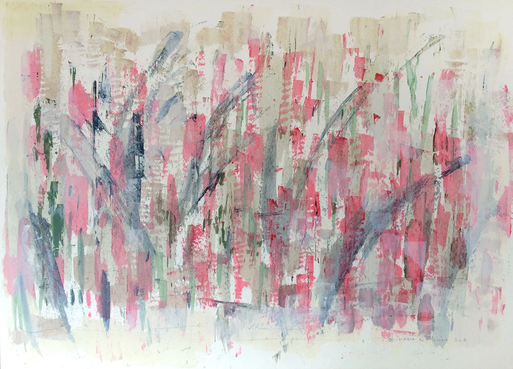 Small Steps #4, Patrícia de Herédia, 2016, Mixed media on paper