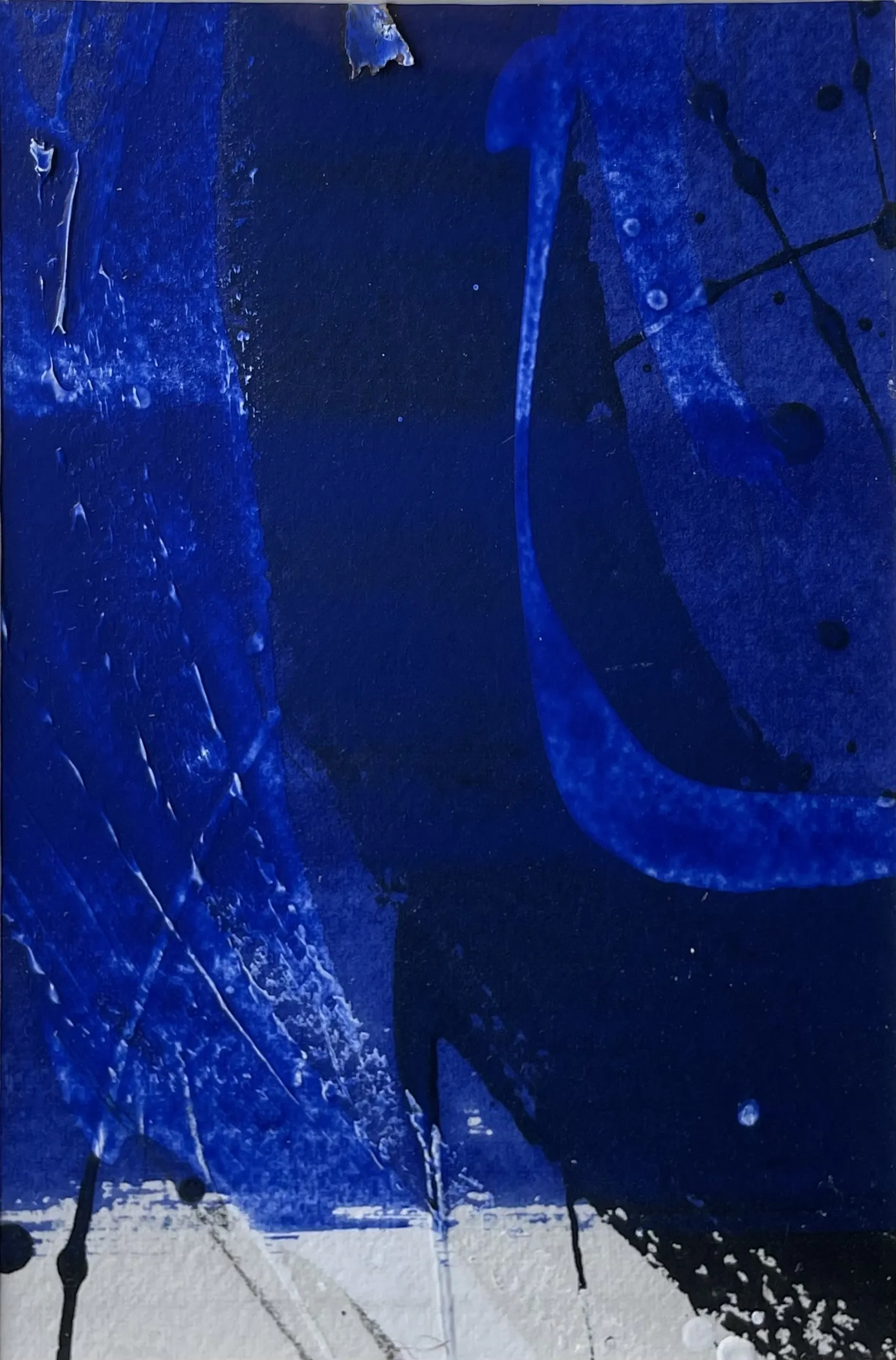 Série um Pouco mais de Azul (258-53), Sofia Areal, 2017, Mixed media on paper