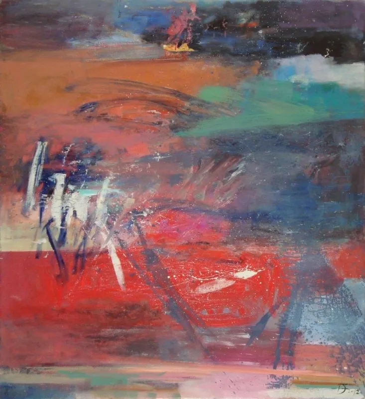 A smile and a handfull of stars, Deolinda Fonseca, 2012, Oil on canvas