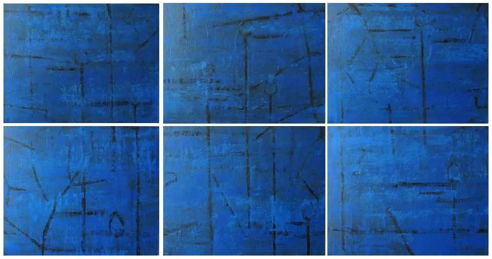 Jardin d'eau III, Jean Pierre Porcher, 2014, Painting on paper on aluminium