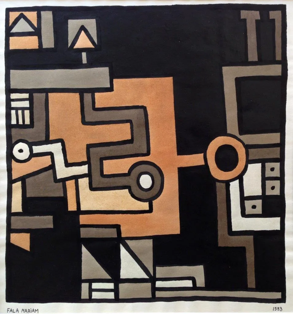 Untitled 2, Fala Mariam, 1983, Gouache on paper