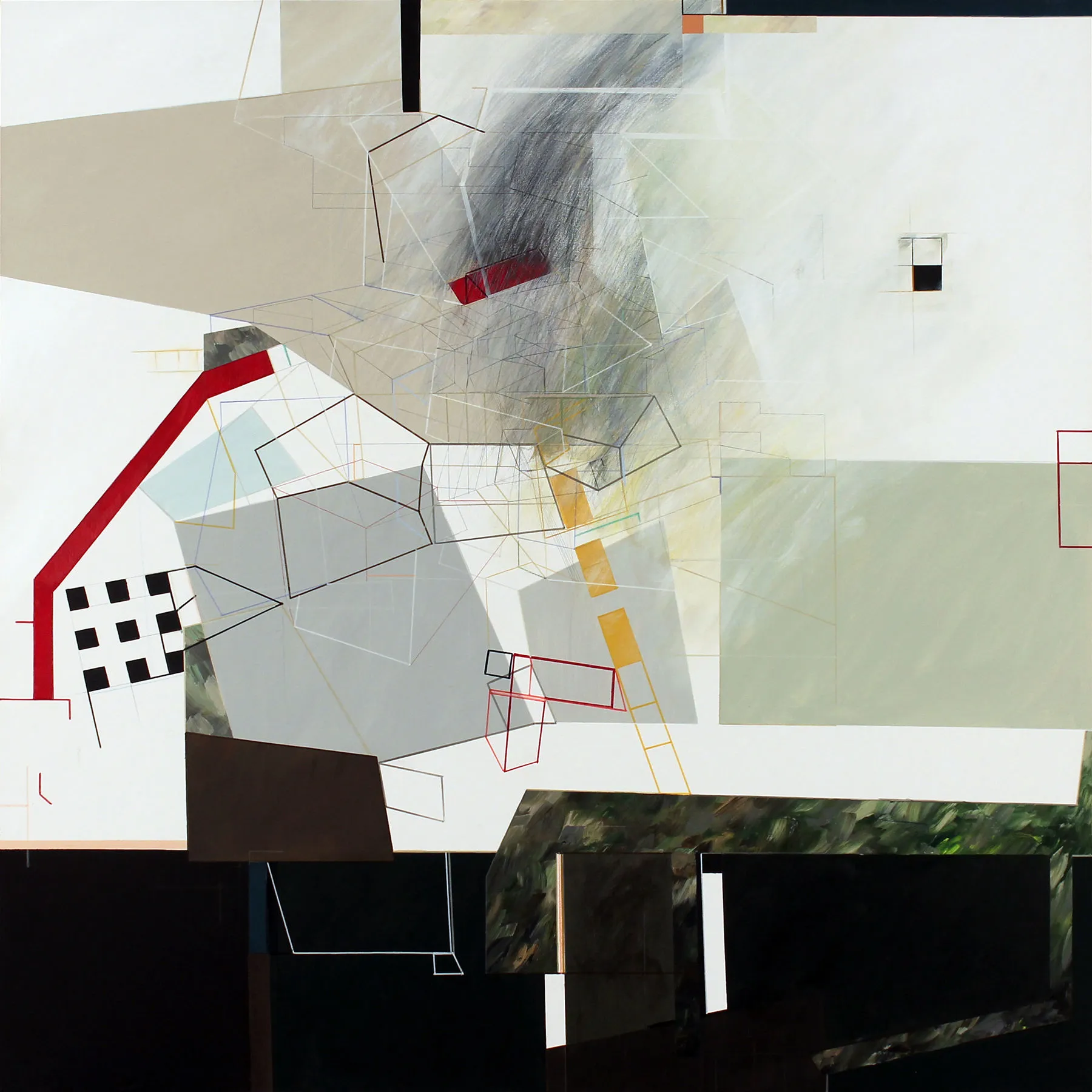 (de)CODE #04, Susana Chasse, 2022, Mixed media on canvas