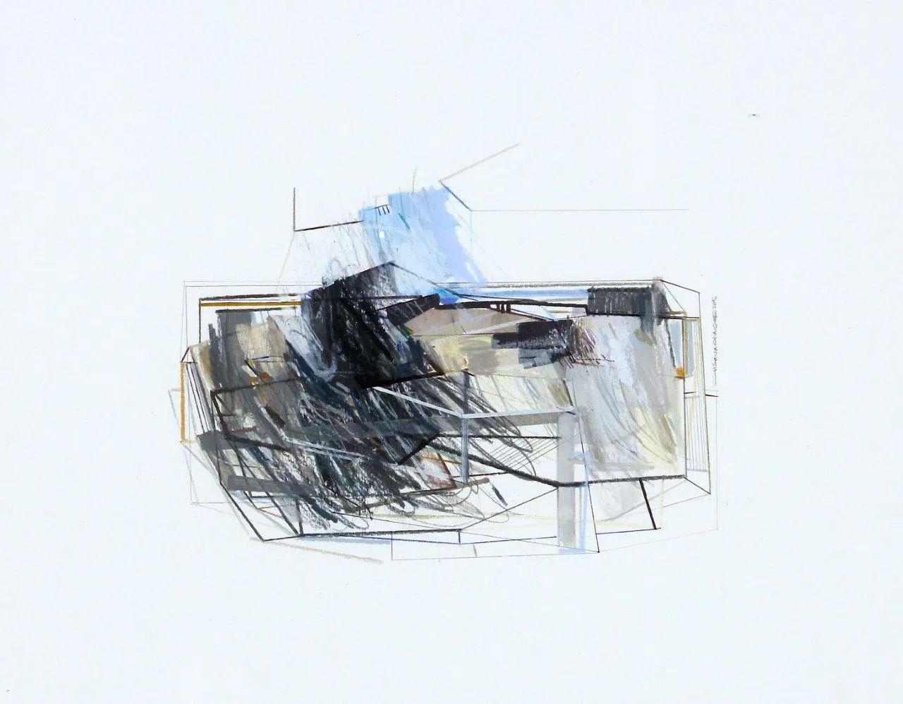 Empty#02, Susana Chasse, 2016, Mixed media on paper