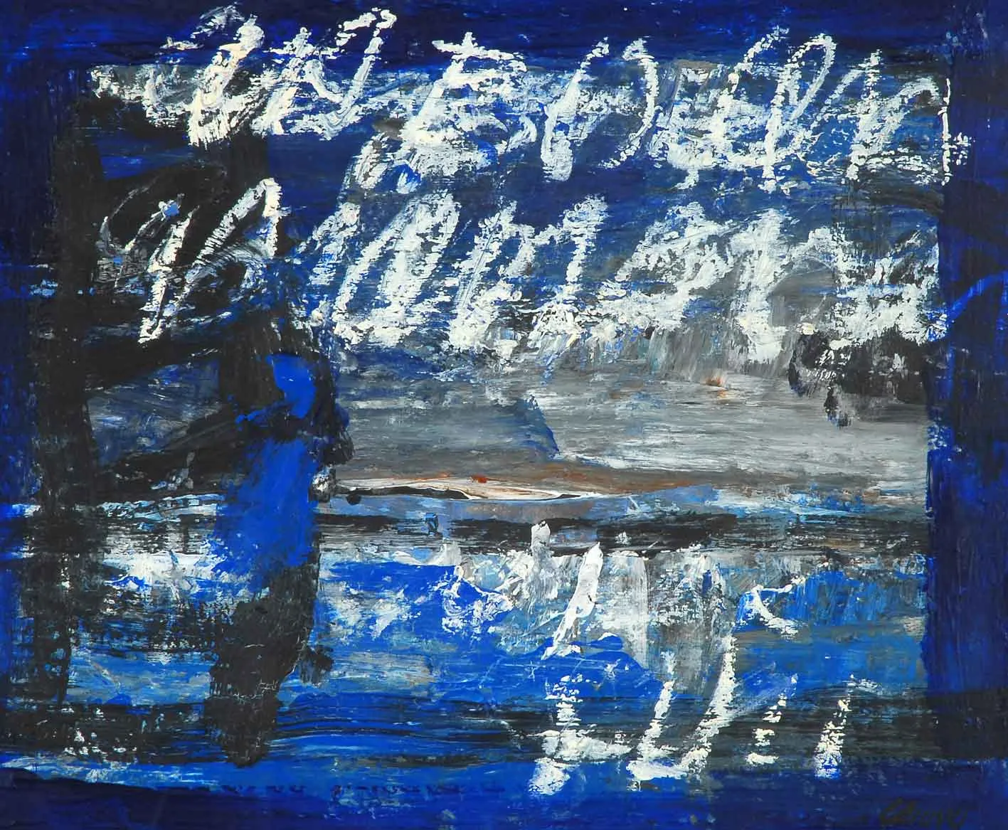 Untitled, González Bravo, 2006, Mixed media on cardboard
