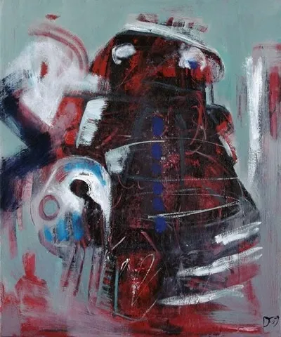Mother machine, Deolinda Fonseca, 2009, Oil on canvas