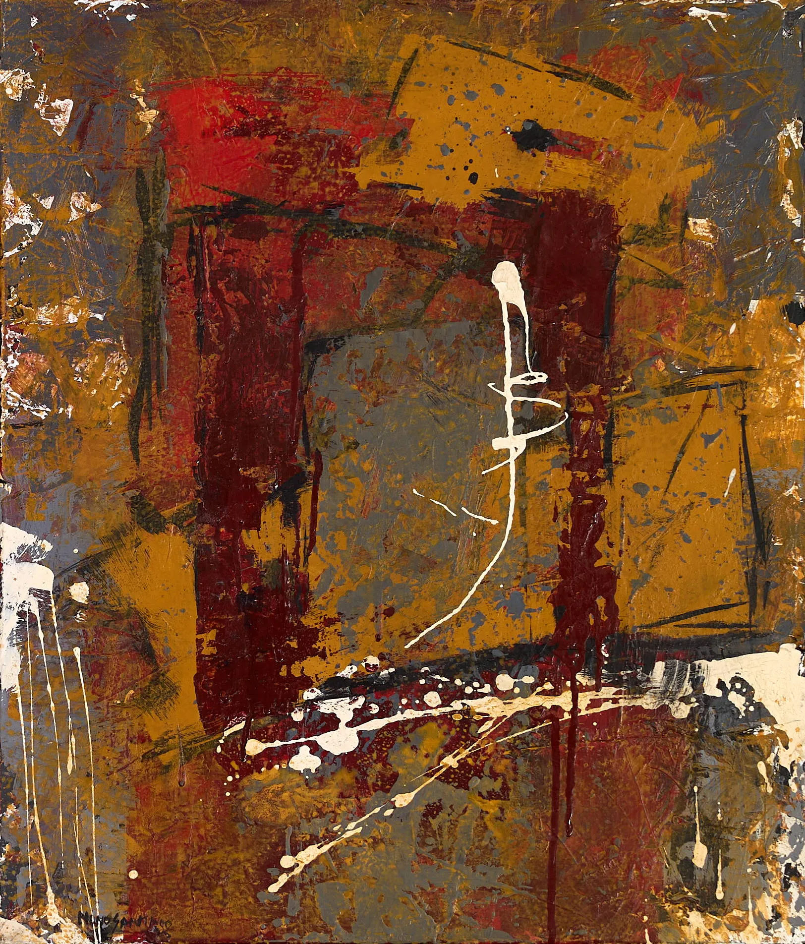 Untitled (292-07), Nuno Santiago, 2025, Mixed media on canvas