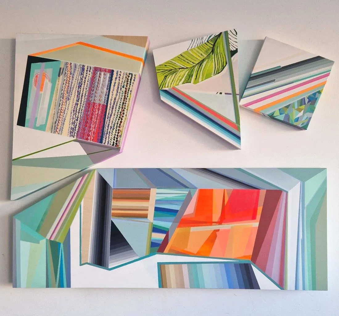 Try to breathe #3, Ana Pais Oliveira, 2023, Acrylic on canvas and wood