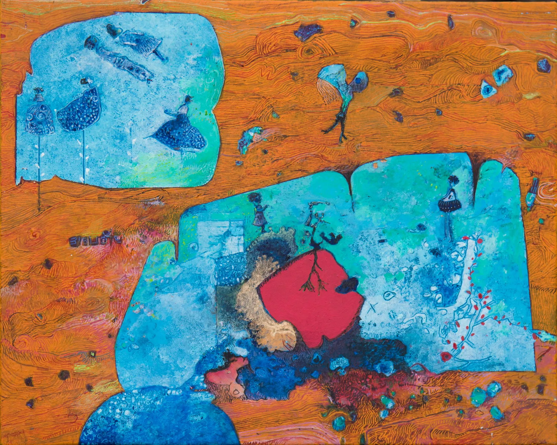As dançarinas do Olimpo, Ana Maria, 2016, Oil on canvas
