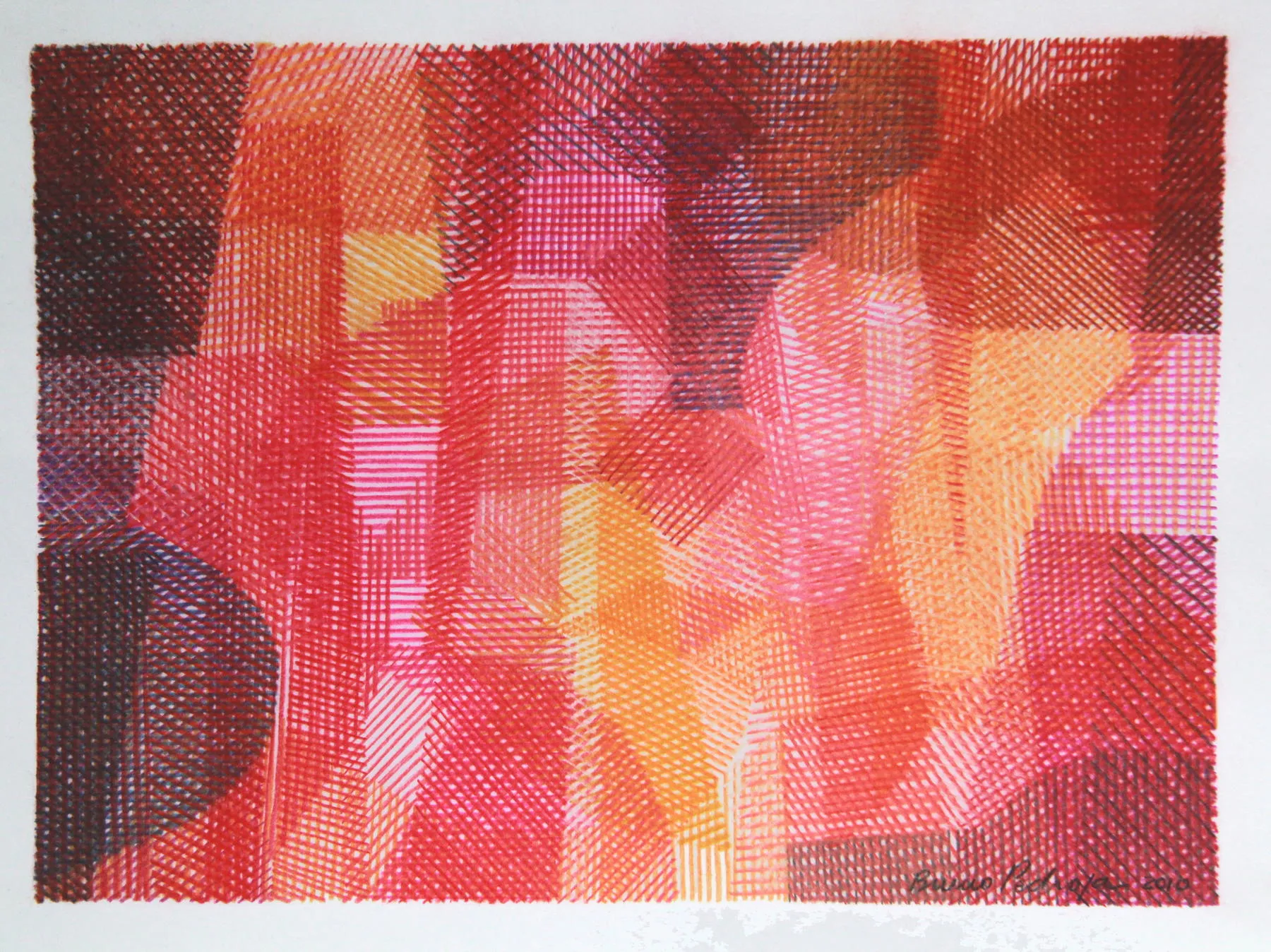 Entardecer em Jericoacoara, Bruno Pedrosa, 2010, Pastel on paper