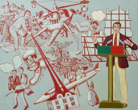 O candidato, Carlos Carreiro, 2006, Acrylic on canvas