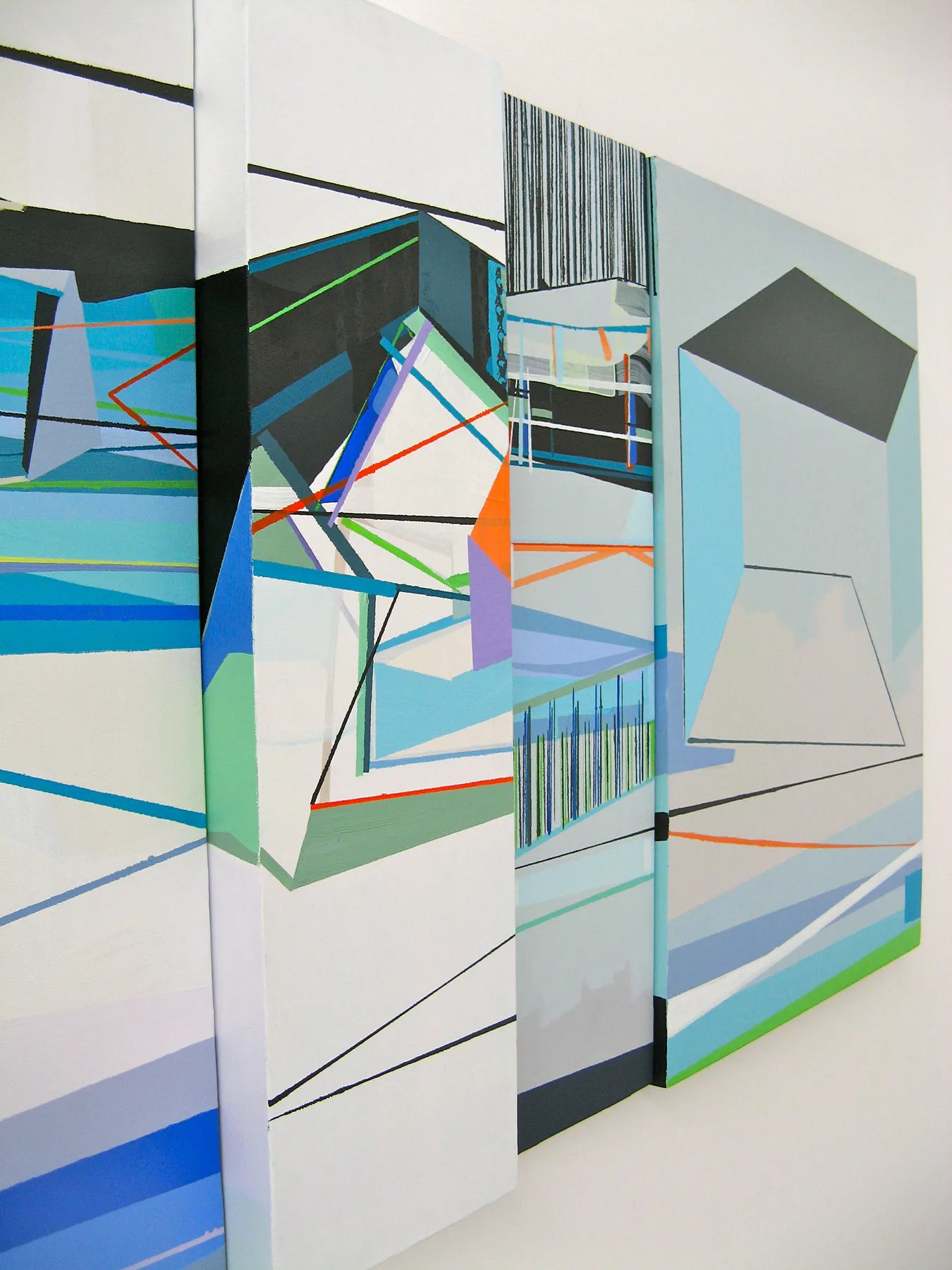 Neighborhood #4, Ana Pais Oliveira, 2013, Acrylic on canvas