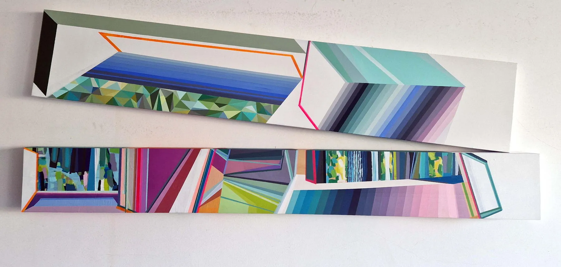 Climbing a tree house #2, Ana Pais Oliveira, 2023, Acrylic on canvas and wood