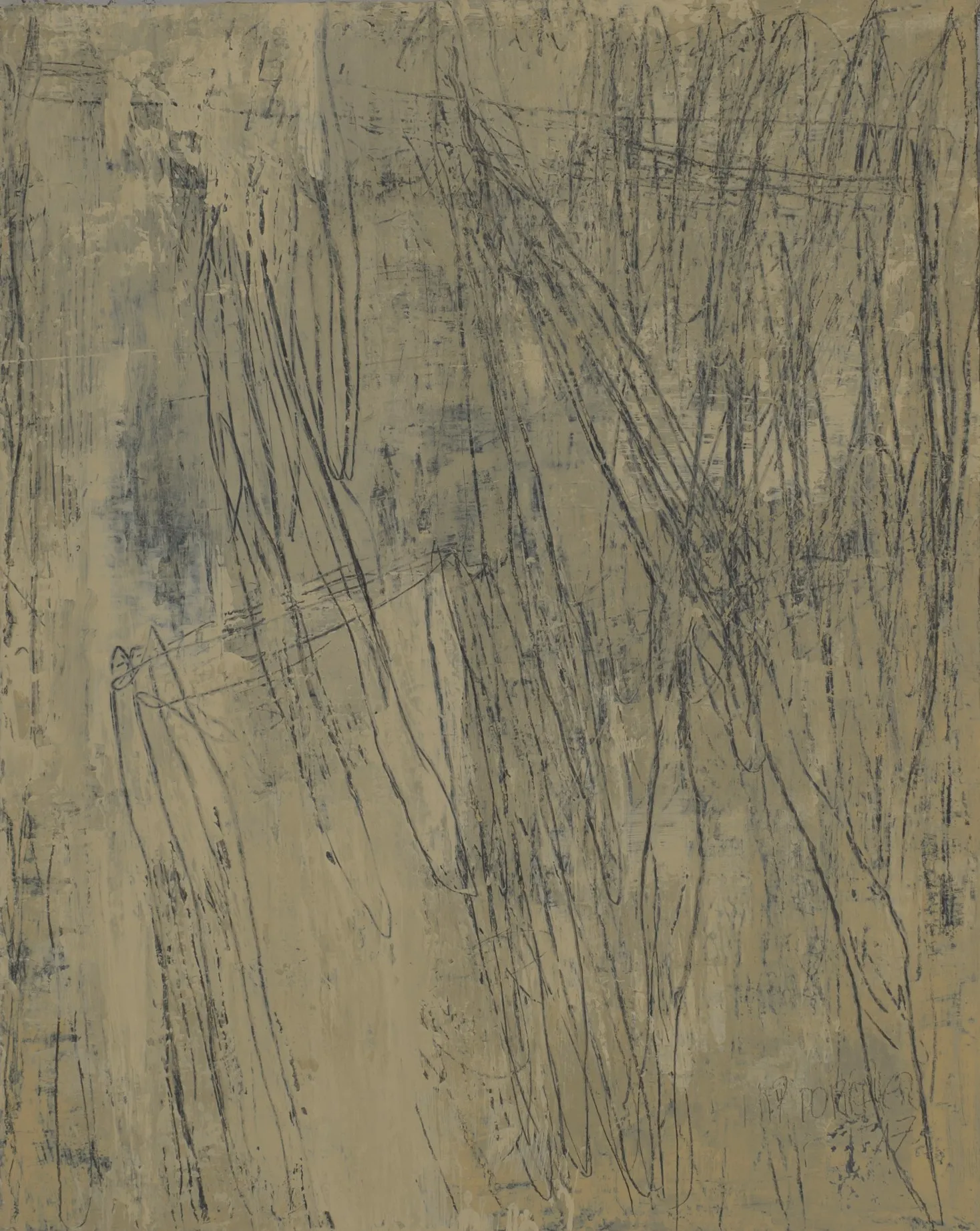 Lumière de Grange, Jean Pierre Porcher, 2016, Acrylic with graphite on MDF