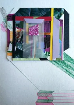 Moradia de sonho 42, Ana Pais Oliveira, 2019, Mixed media on paper
