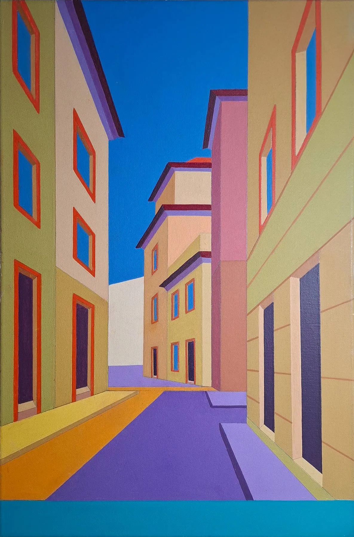Bairro Alto III, MAN, 2024, Acrylic on canvas