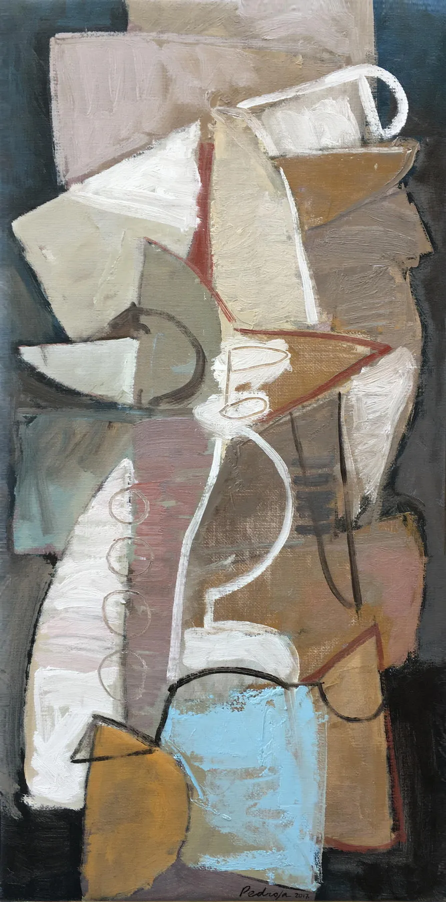 Suite asolana IX, Bruno Pedrosa, 2017, Acrylic on canvas