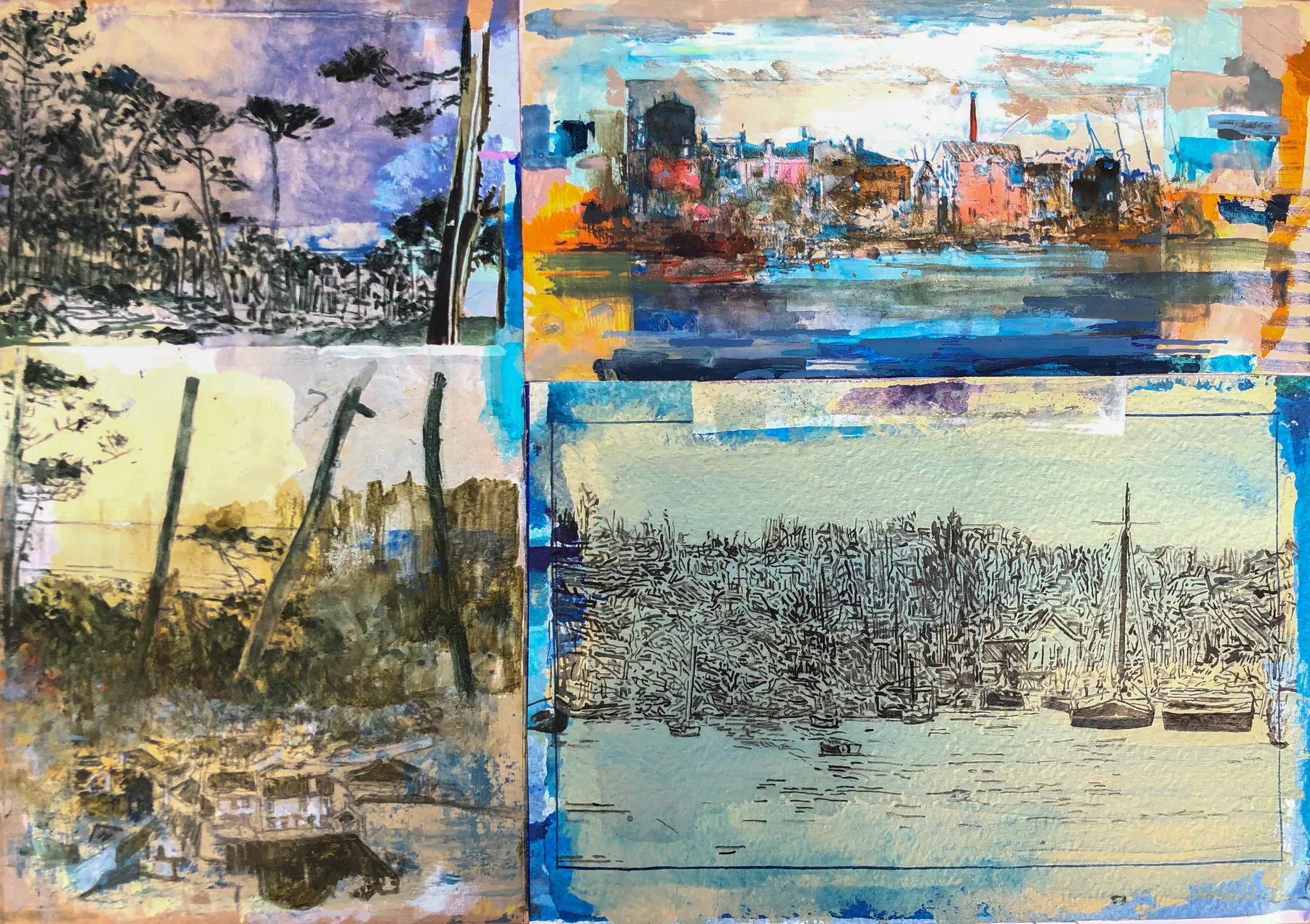 Untitled (223-36), João Cristóvão, 2020, Oil on cardboard mounted on canvas