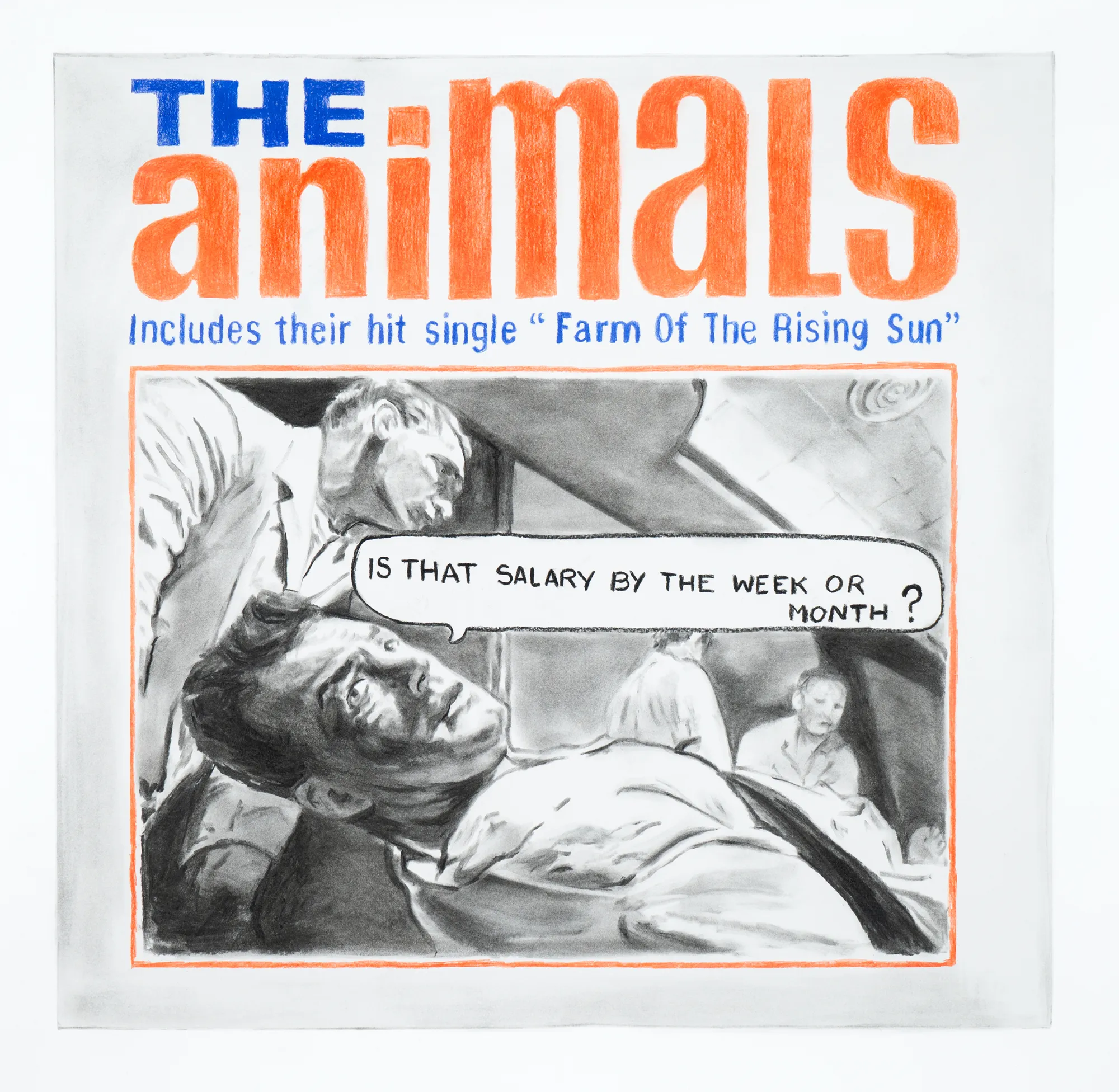 The Animals, Catarina Patrício, 2026, Graphite, charcoal and coloured pencil on paper