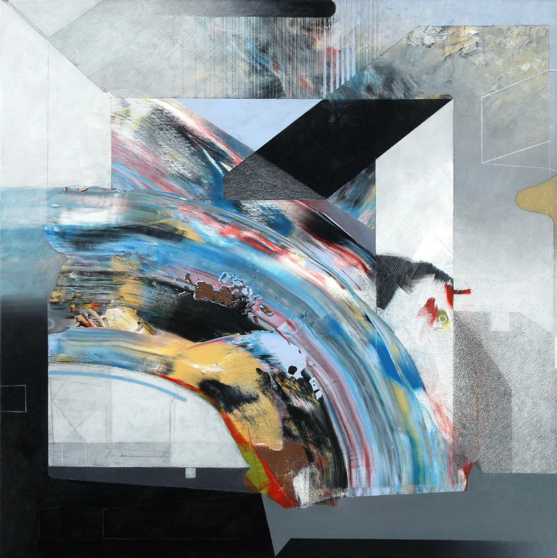 Synesthesia Claims, Rui Tavares, 2025, Mixed media on canvas
