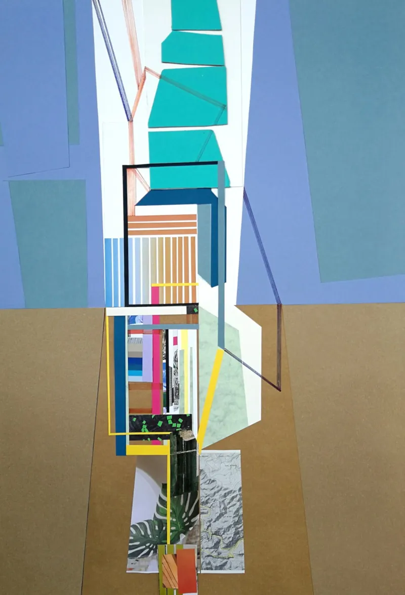 Fortaleza #9, Ana Pais Oliveira, 2022, Mixed media on card