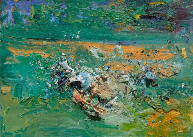 Invocação XV, Ana Sério, 2022, Oil on MDF