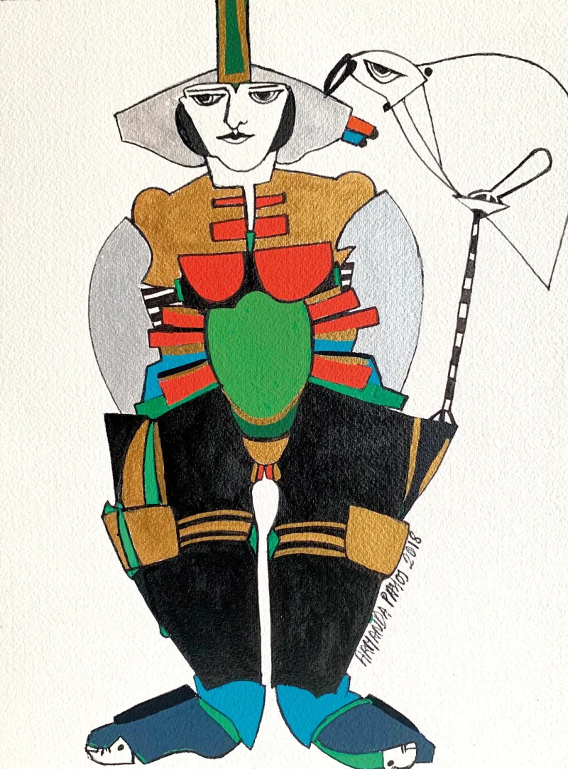 Série Os Outros 8, Armanda Passos, 2018, Gouache on paper