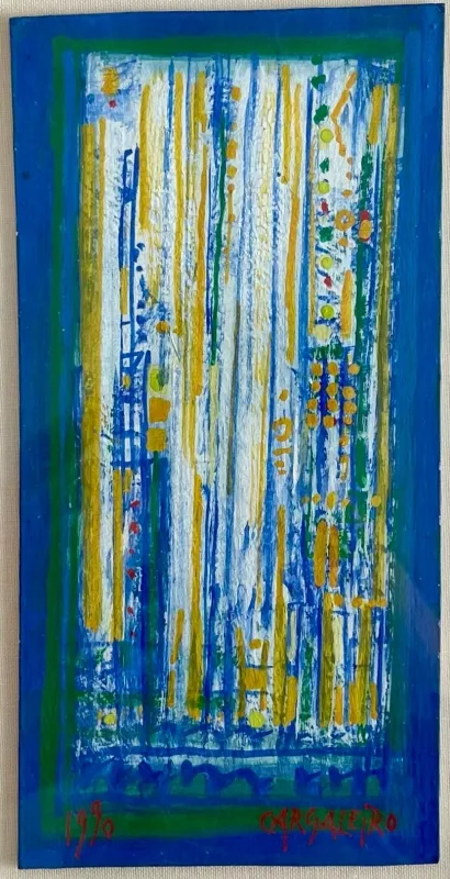 Untitled, Manuel Cargaleiro, 1990, Gouache on paper