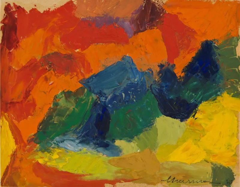 Untitled (173-022), António Charrua, 1950, Oil on paper