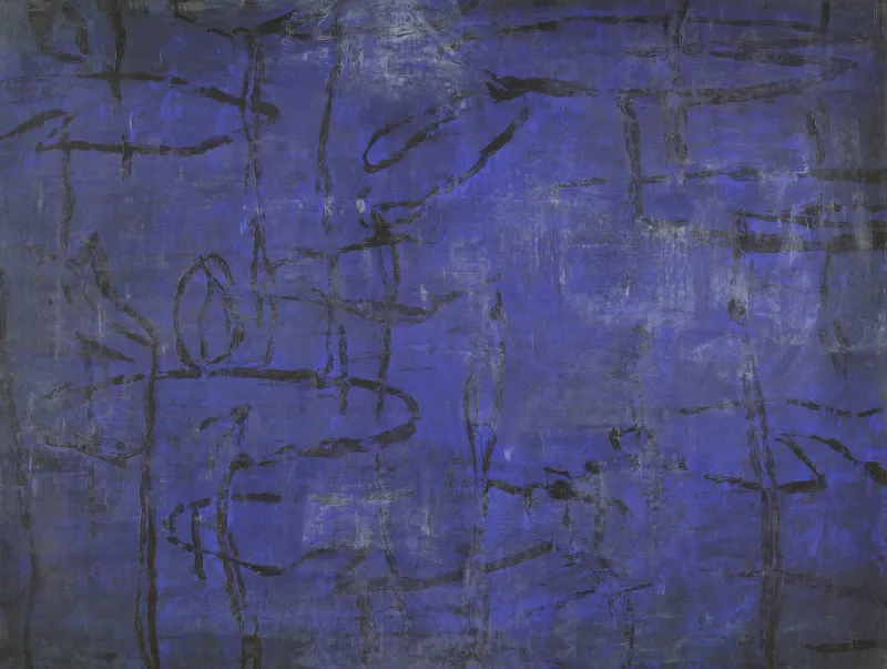 Jardin aquatique, Jean Pierre Porcher, 2014, Painting on paper on aluminium