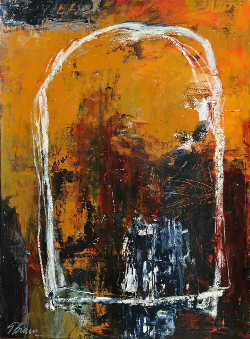 Untitled (131-11), González Bravo, 2013, Oil on cardboard